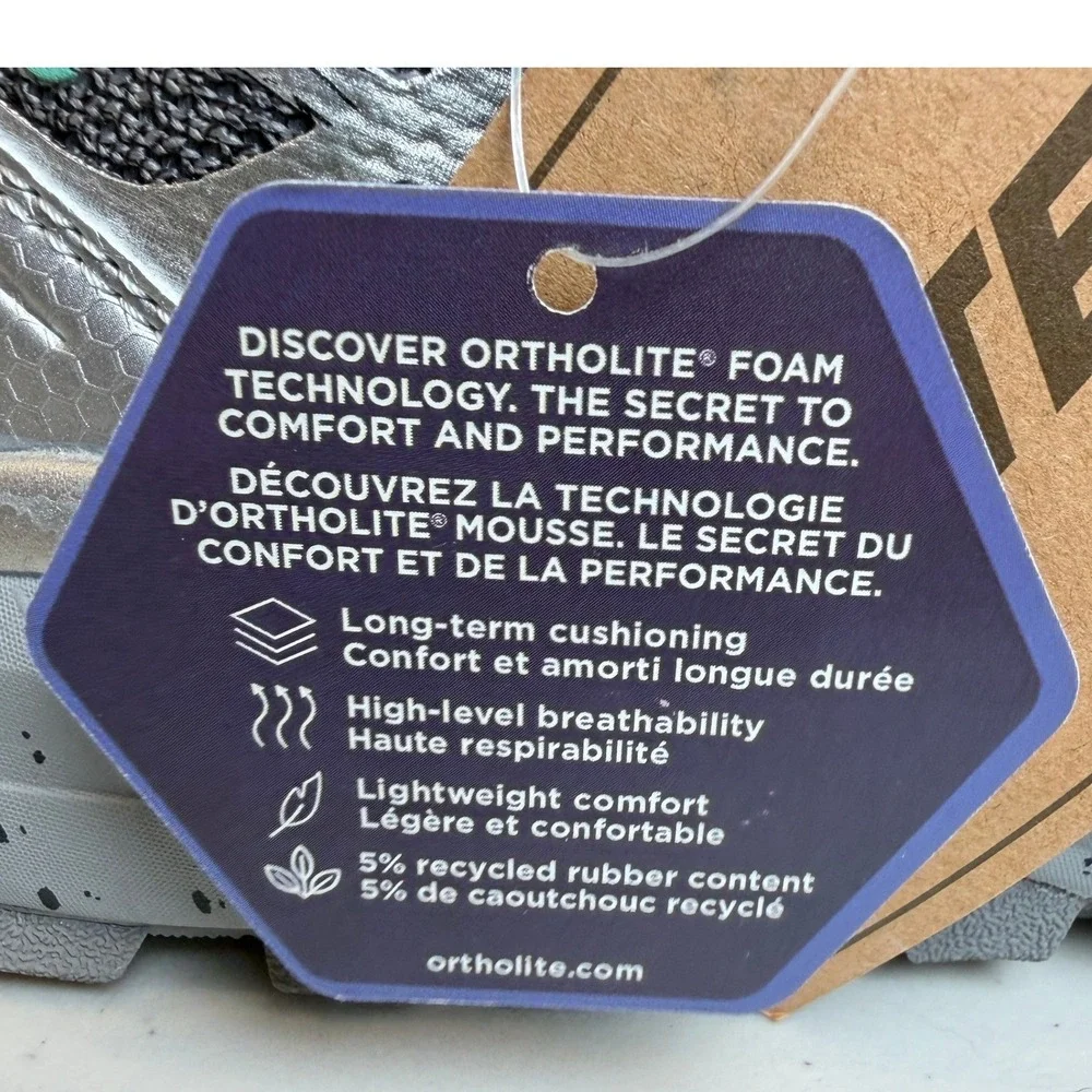 Hi-Tec Women Mauna Hiker WP Light Grey Size 8 Gorpcore Trail Shoe Hike Trekking - Picture 6 of 7